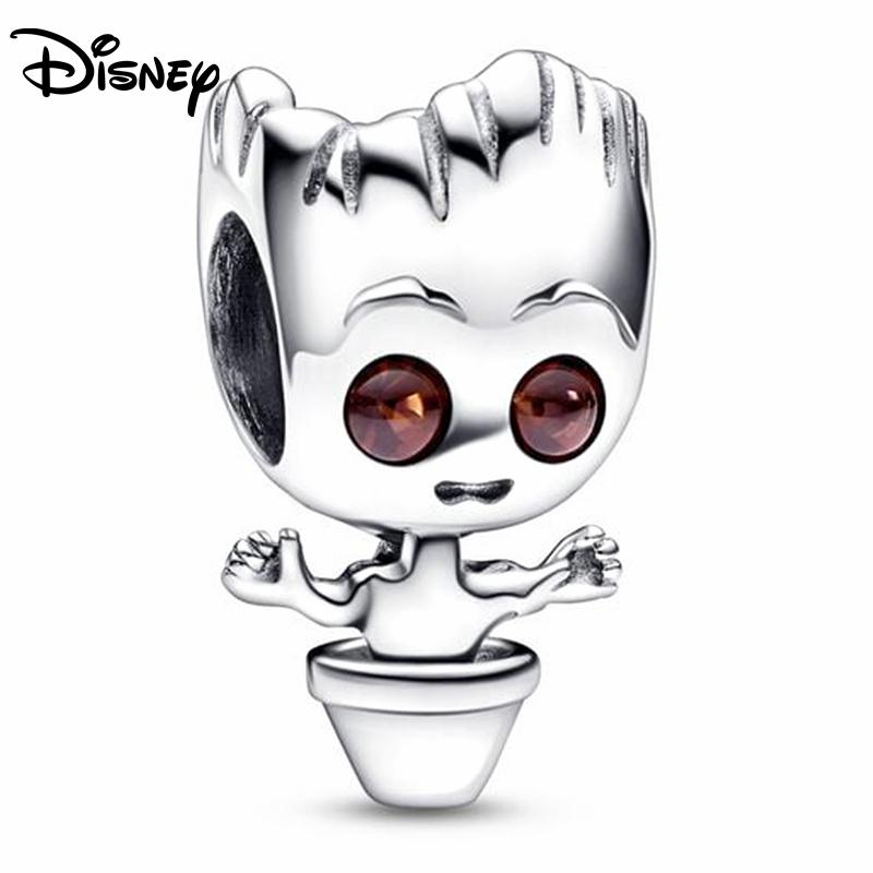 Disney 925 Silver Red Spider Ratatouille Charms Bead Earrings Bracelet Fit Original Bracelets DIY Birthday Jewelry Gift