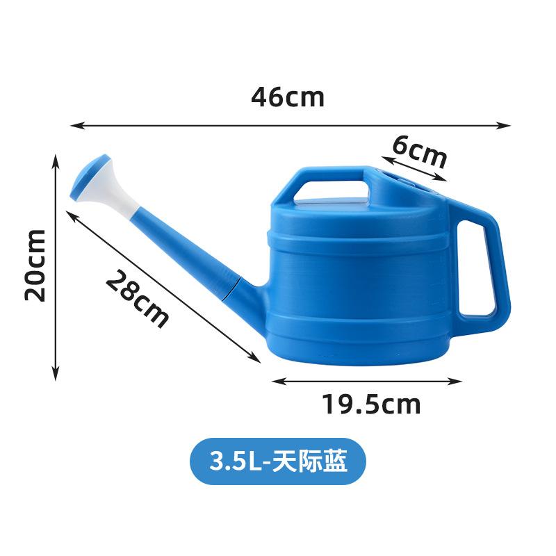 Plastikowa konewka ogrodowa o dużej pojemności i długiej wylewce do zraszania kwiatów 3,5 l