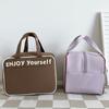 Large Capacity Student Lunch Bag Hand-held Insulated Bag Lunch Box Bag Simple Insulated Bag  Pouch