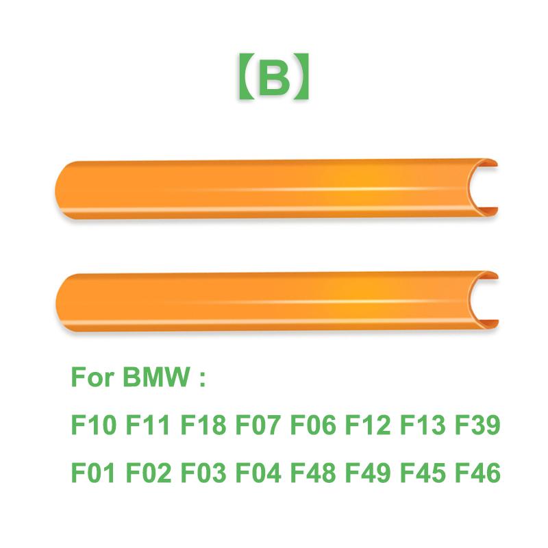 2 Peças Faixas de Acabamento da Grelha Dianteira Capa Adesivos de Moldura Para BMW F10 E60 F30 F32 F20 F22 F06 F02 F25 F26 G20 Série 1 2 3 4 5 6 7