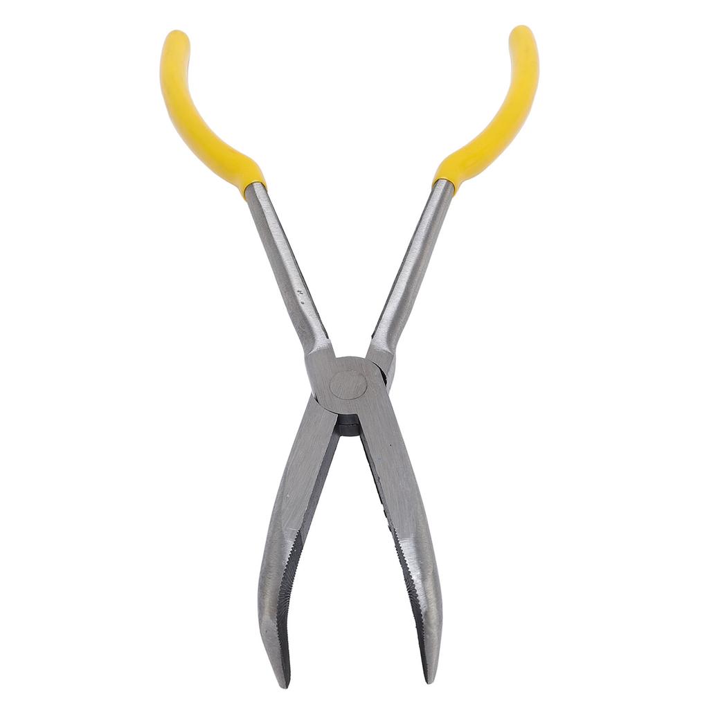 Long Reach Plier 11 Inch Extra Long Needle Nose Pliers 90 Degrees  Bent Nose Pliers with Comfort Grip