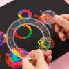 22Pcs Spirograph Drawing Kaleidoscope Ruler Set Geometry Ruler Math Roulette Drawing Tool Learning Drawing Toy Art Tool