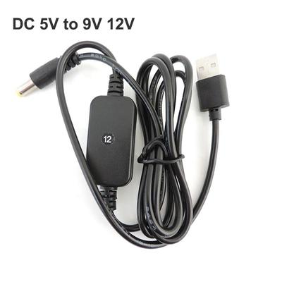 USB Power Boost Line USB DC 5V la DC 9V 12V Step Up Cablu Modul conector Convertor Adaptor sursa de alimentare Cablu 5,5*2,1mm Mufă