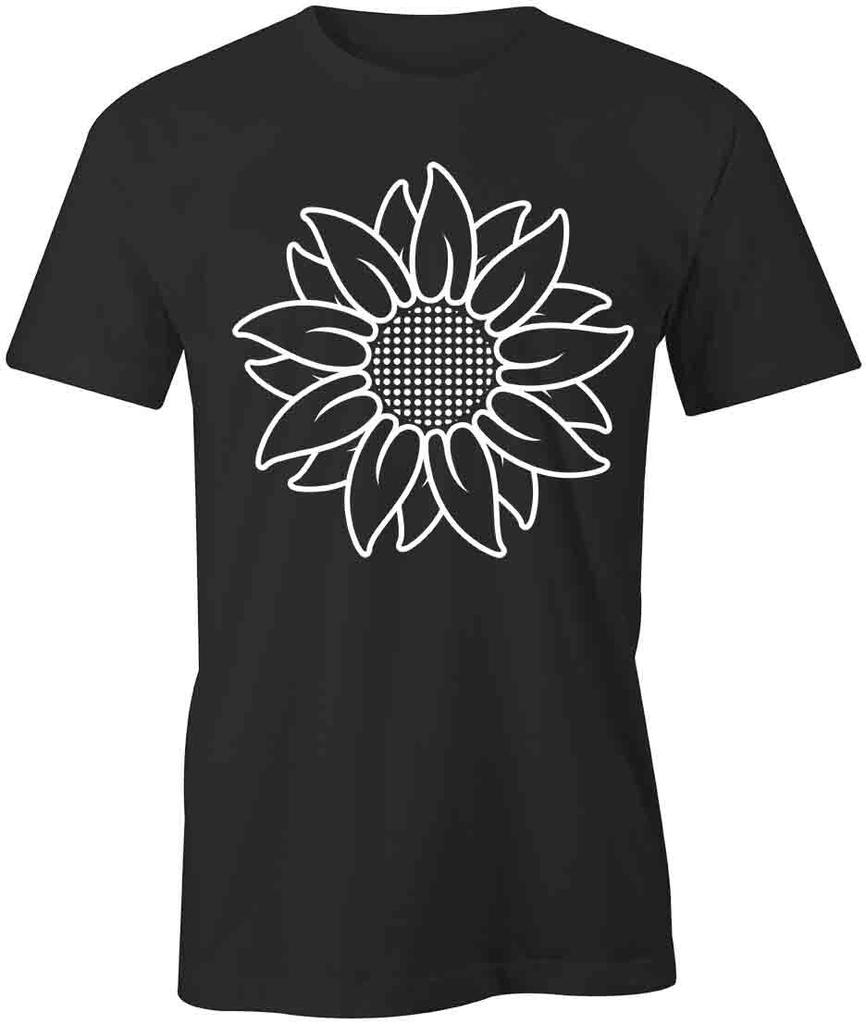SUNFLOWER TShirt Tee Short-Sleeved Cotton FLORAL CLOTHING S1BSA426