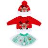 22inch Reborns Doll Holiday Costume Santa Outfit Quick Change Doll Outfit For Christmas Party Kids Pretend Play Game