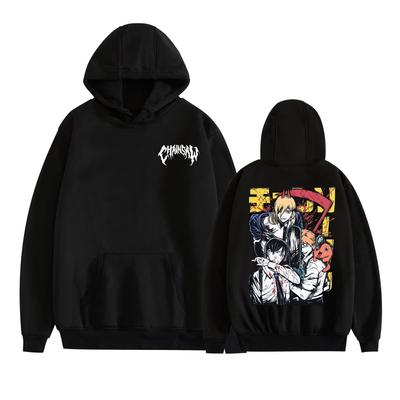 Herren Damen Hoodie Kettensägenmann Anime Hoodies Streetwear Lässig Cartoon Gedruckte Kapuzenpullover Sweatshirts