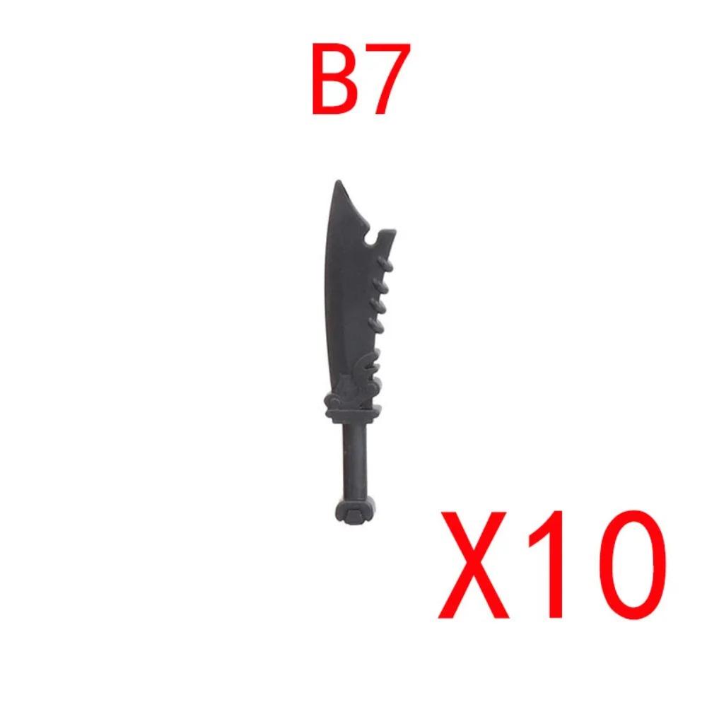 MOC Building Blocks Weapon Toy Accessories Medieval Soldier Knight Figure Ten Spear Crossbow Axe Sword Mini Brick Gift S001 DIY