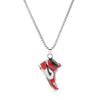 Trendy AJ Basketball Shoe Pendant Necklace: Stainless Steel, Hip-Hop Style