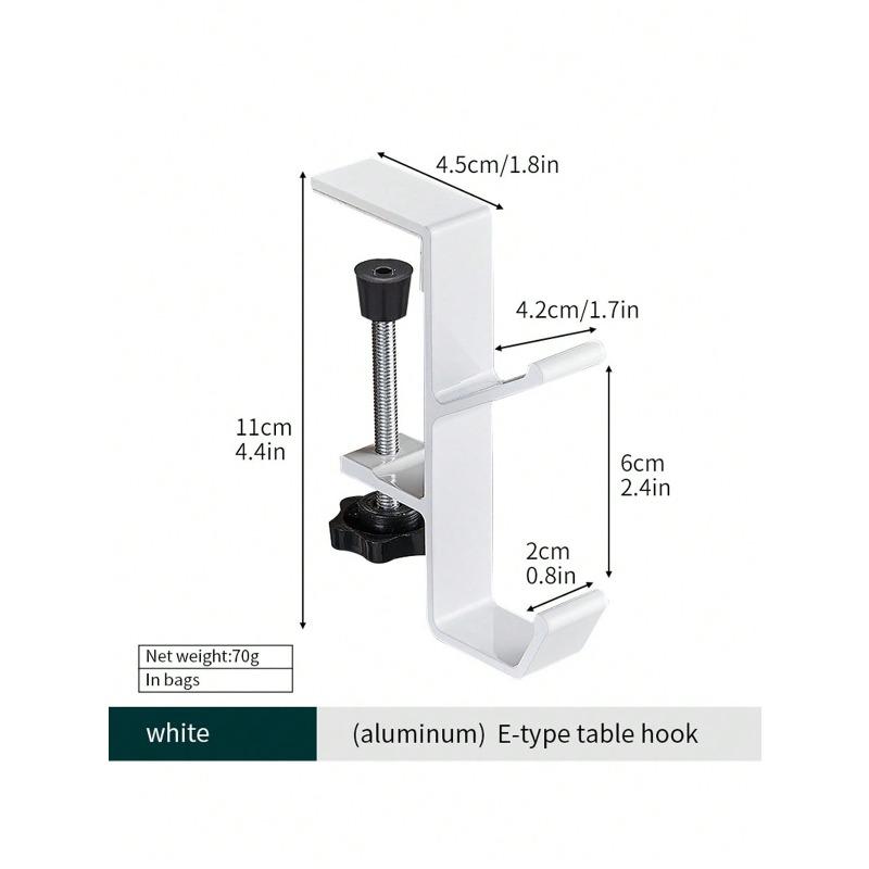Backpack Hook, Office Desk Phone Holder Hook, And Portable Practical Hook That Can Be Installed On The Side And Edge Of The Desk