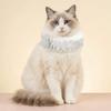 Renaissance Abnehmbarer Halskrause Rüschen Haustierhalsband Eleganter Vintage Katzenhalsband Schickes Hundekragen-Halskrause Haustier Zubehör