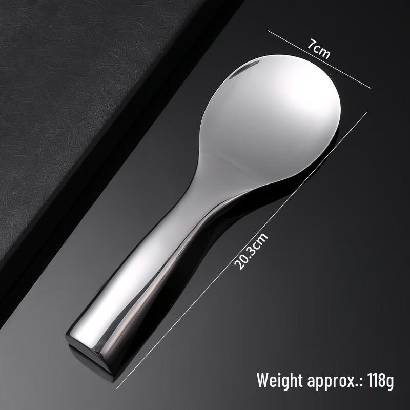 ZISIZ Standable 304 Stainless Steel Non-stick Rice Spoon