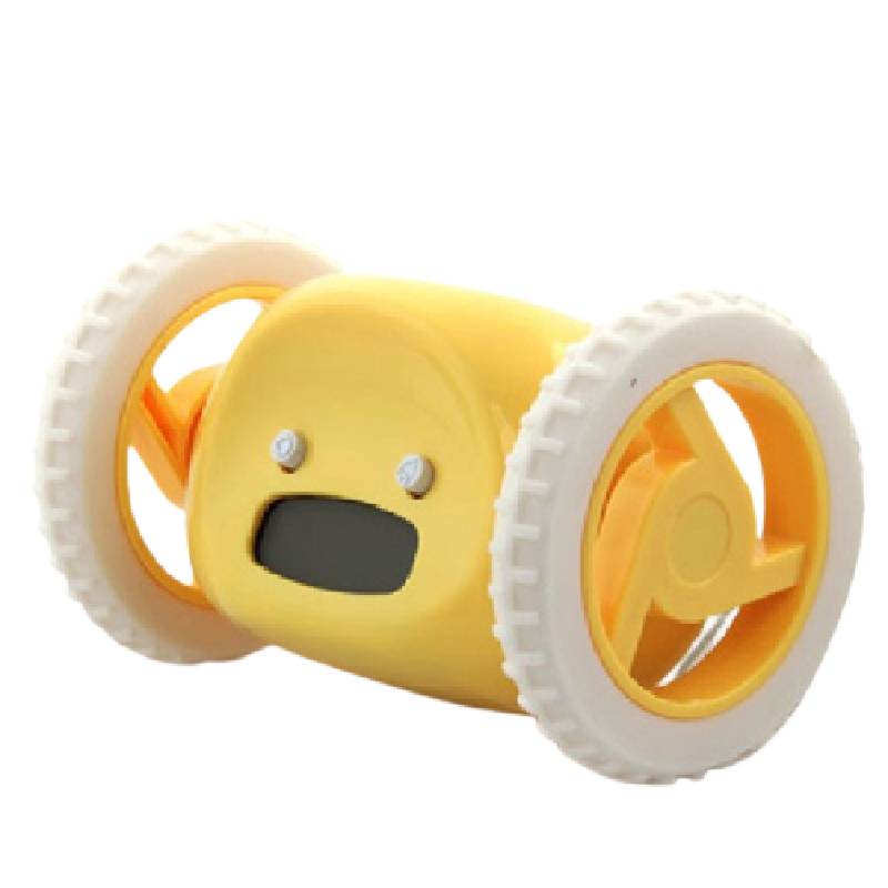 Home Decorationelectronic Creative Alarm Clock With Wheels And Can Escape
