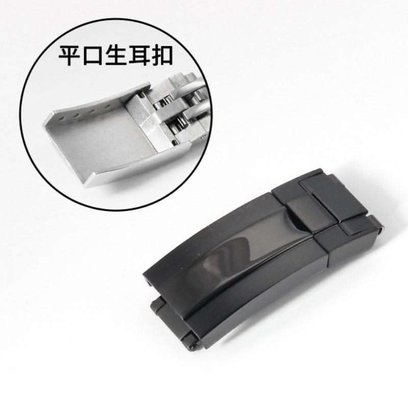 9mm Watchband Clasp for Rolex Submariner GMT Master Daytona Button Stainless Steel Solid Buckle 16mm 18mm Watches Accessories