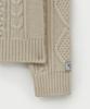 Seteo Big Cable Fisherman Pullover Knit Cream