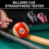 2 Stück Billard Queue Geradheitsprüfer Inspektionswerkzeug Snooker Club Roller Geradheitsdetektor Kalibrator Einfach zu bedienen