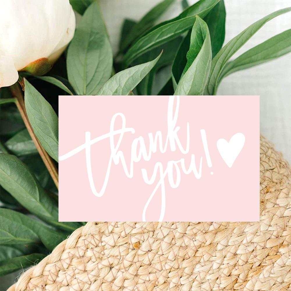 30Pcs/Pack Thank You Card Party Gift Shopping Purchase Thanks Greeting Cards Appreciation Card For Sellers
