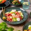 Uminami Green Dinner Service for 12 People 36 Pcs. Modern Set of Plates for the Dishwasher