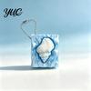 Interactive Clicking Toy Shell Starfish Press Keychain, 3D Printed Marine Theme Stress Relief Durable Key Accessory Holder, Sensory Fidget for