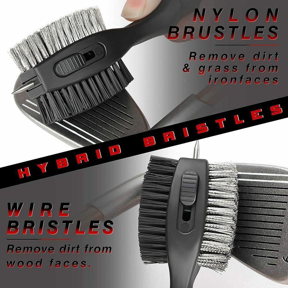 Goods Cleaning Tool Sharpener Tool Retractable Groove Cleaner Golf Club Brush Golf Accessories