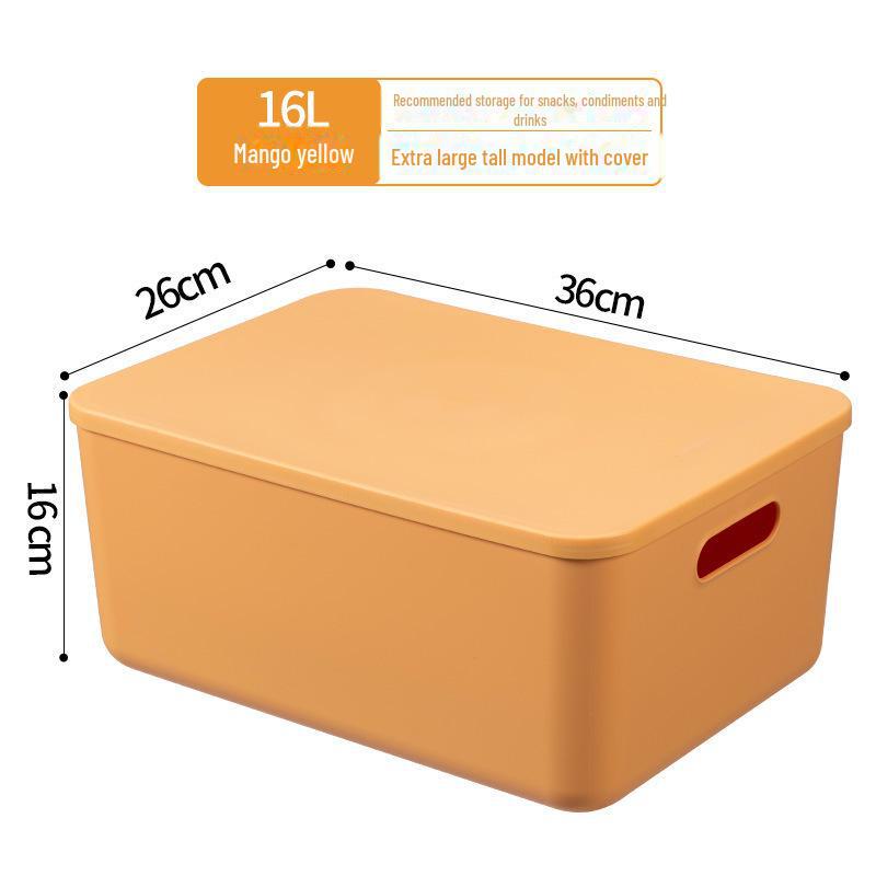 Large Plastic Storage Box for Clothing and Sundries - Ideal for Dorm or Home