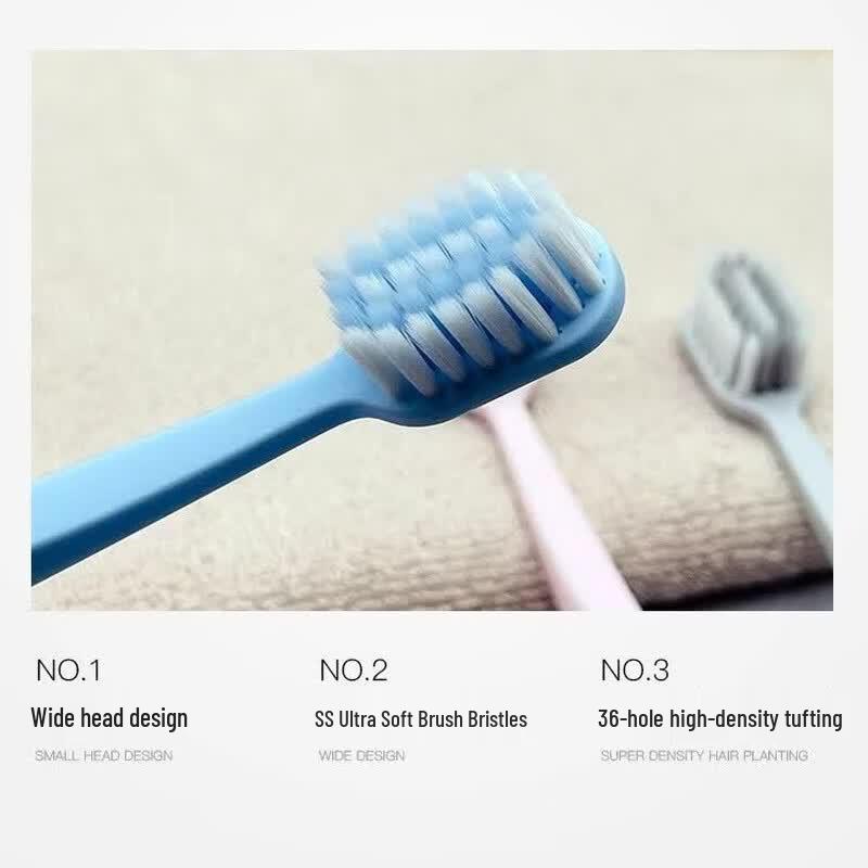 Shuke Wide Head Soft Bristle Toothbrush 3-Pack