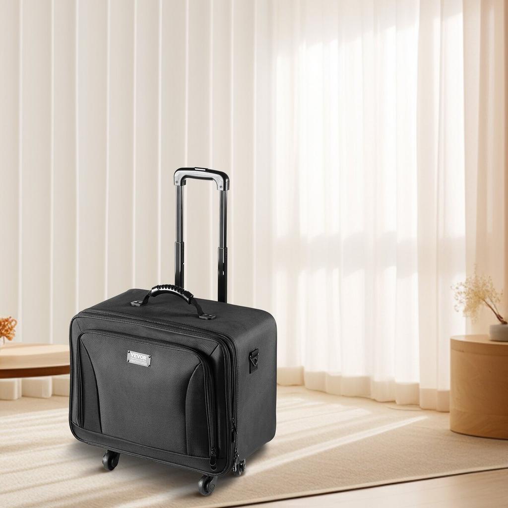 Rolling Makeup Train Case Large Storage 3 Tiers, Convenient Carry With Handle, Wheels, Strap, Professional Makeup Storage Organizer Box Make Up