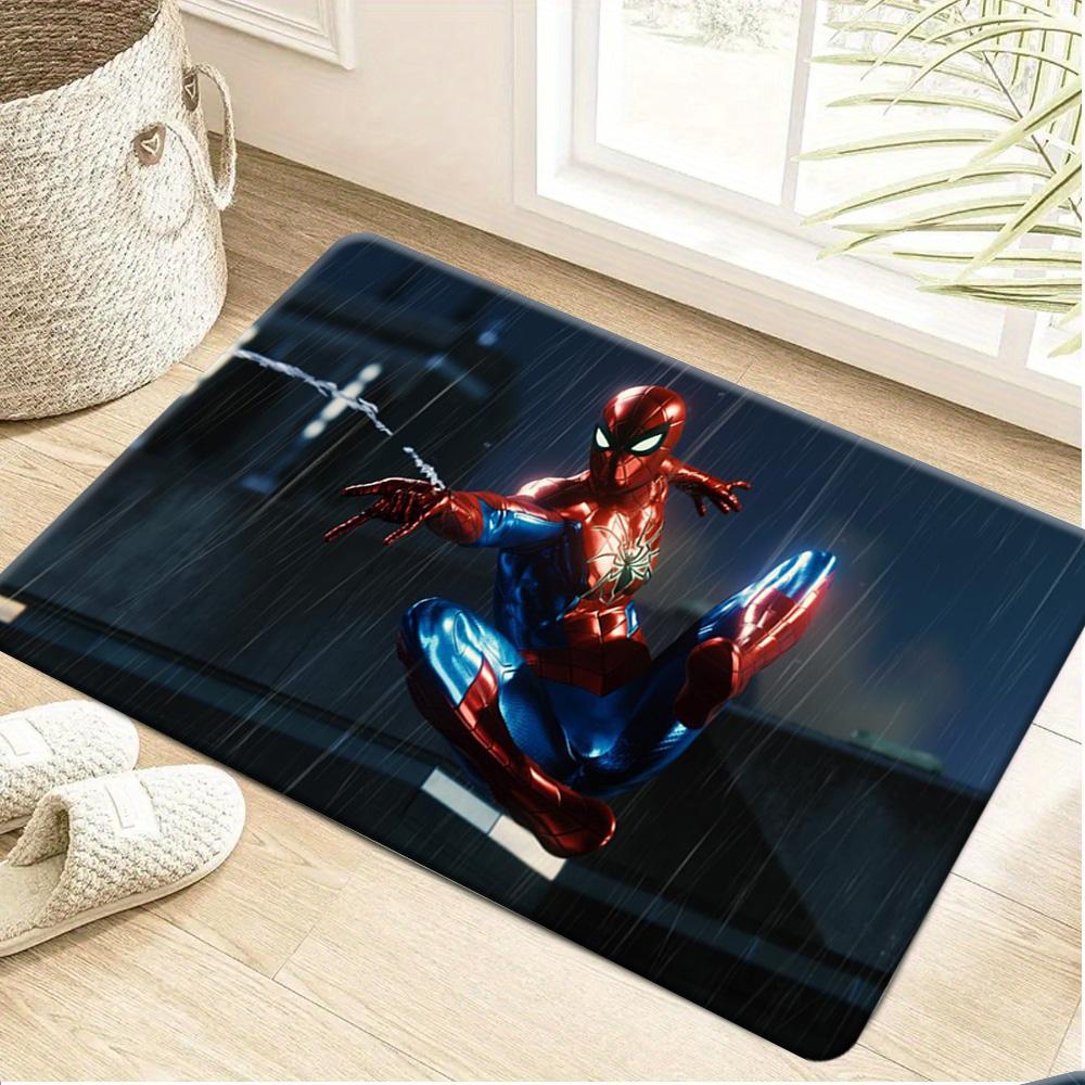 1pc of Polyester 2D Flat Printed Marvel Doormats Featuring Deadpool, a Soft Flannel Welcome Rug, an Ultra-Comfortable Floor Ma