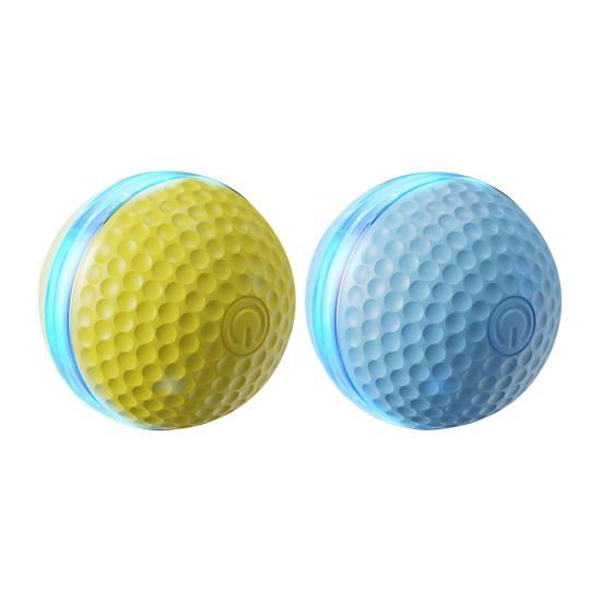 Electric Rolling Ball Cat Toy Automatic Moving Smart Ball with Light Interactive Kitten Teaser for Indoor Cats Bored Relief