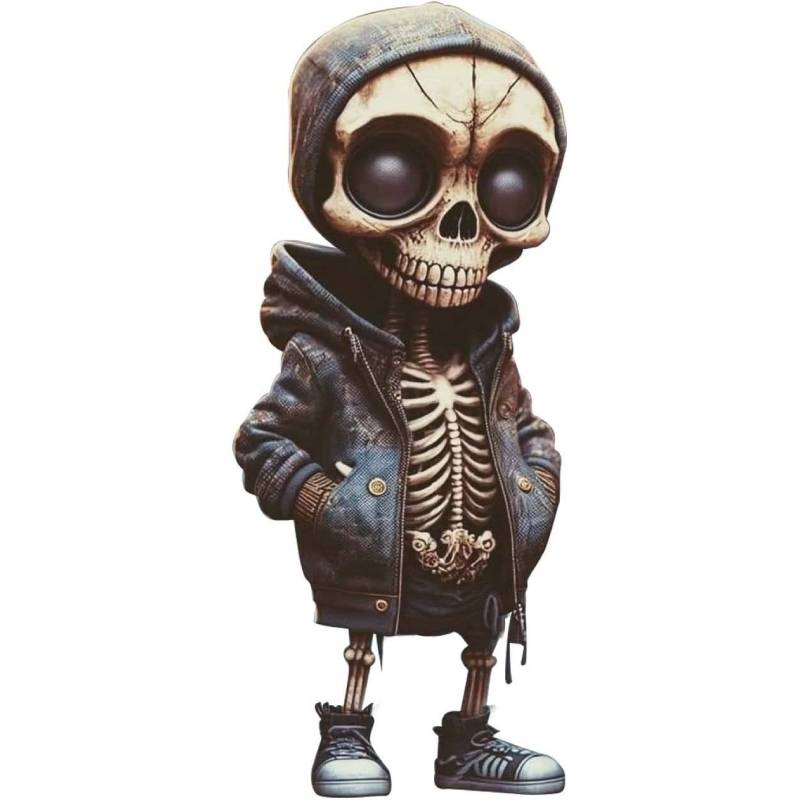 Skull Resin Halloween Figurine Statue Garden Table Decoration Yard Gift Ornament