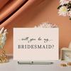 1pc Enchanting Bridesmaid Proposal Card - Heartfelt Invitation & Timeless Memento For Weddings Or Engagements - A Thoughtfully Designed Keepsake