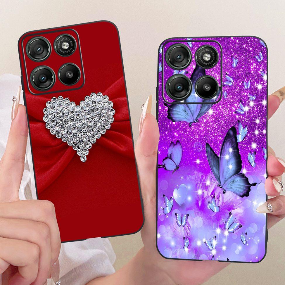 Per Moto G57 Power 5G Custodia Cover Moda Farfalla Gatto Carino Fresco Dipinto Morbido Funda Per Motorola Moto G57 Power 5G Cover del Telefono