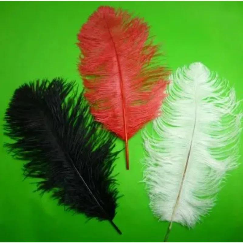 

1pc Ostrich Feathers for Appearing Cane/Vanishing Cane (3 Colors) Magic Tricks Stage Illusions Gimmick Props Comedy Magician белый