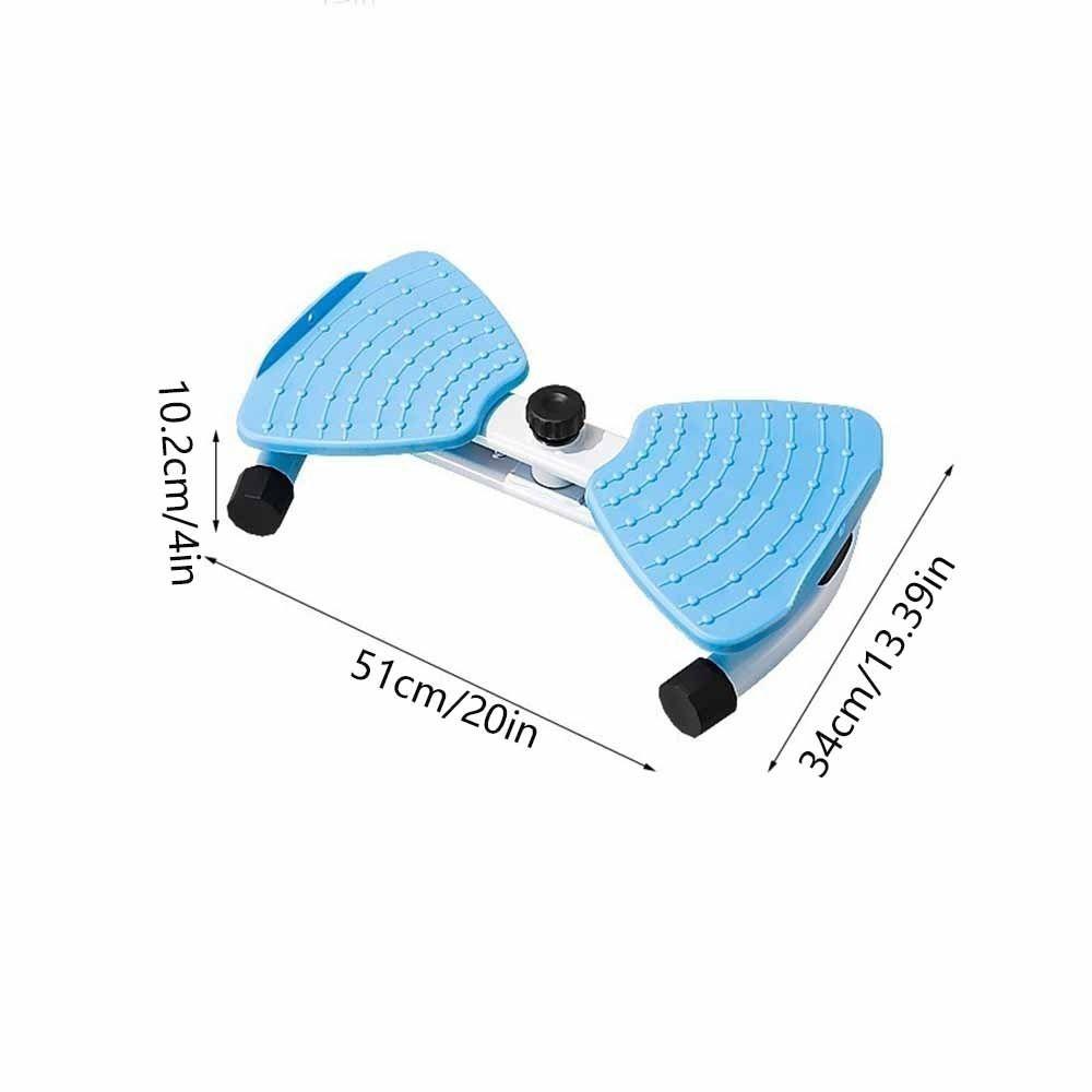 Rotating Design Waist Training Board with Resistance Bands Silent Waist Twisting Stepper Safety Double-Grippy Pedal
