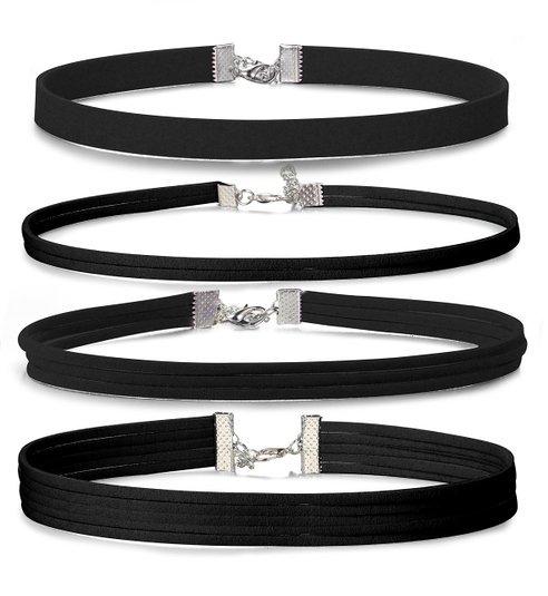16Style Set Choker Set Black Chokers Necklaces Women Velvet Choker Necklaces Girls Classic Choker Henna Choker Layered