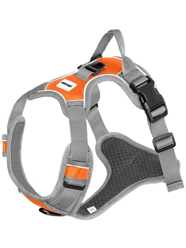 No-Pull Reflective Dog Harness S оранжевый
