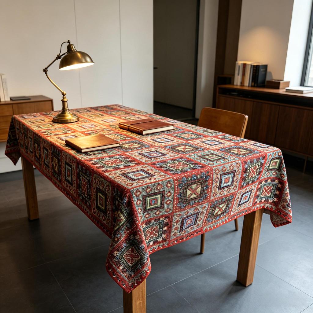Kitchen Dining Party Home Daily Use All-Purpose Fabric Rectangle Cotton Soft Washable Table Cloth
