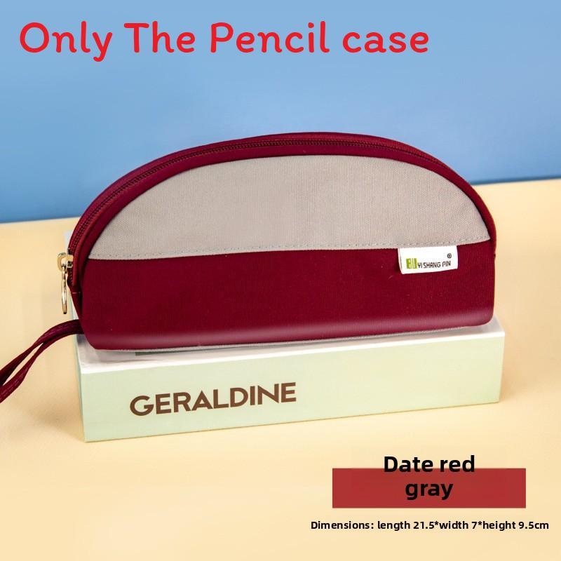Oxford Fabric Shell Pencil Case With Large Capacity For Students And Office Use