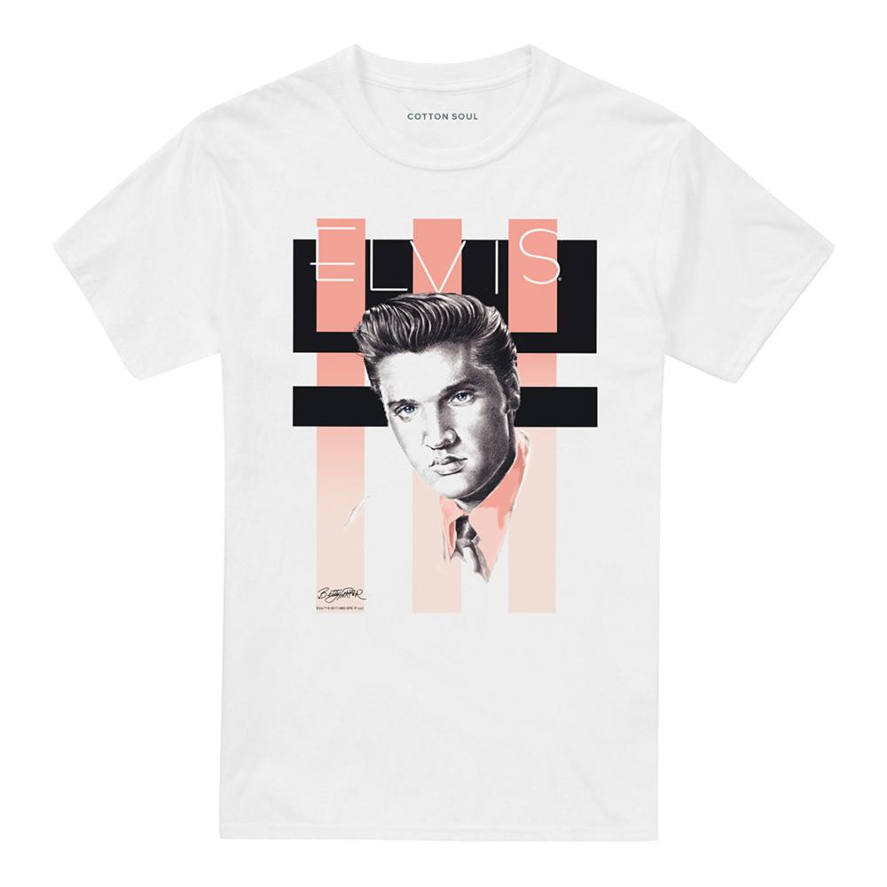 Elvis Presley Unisex Adult Retro T-Shirt