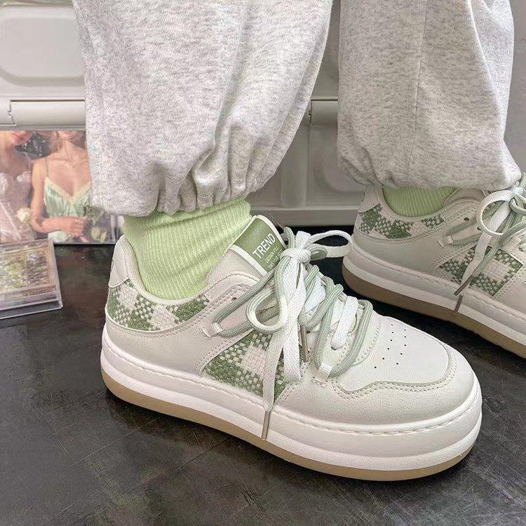 Sko med borrelås i japansk stil med stort hode Damesko Sommer Nye Mary Jane-sko Komfortable Plattform Studentsko Hvite sko Motesko