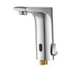 Touchless Bathroom Sink Faucet, Automatic Motion Sensor Restroom Toilet Faucet, HandsFree Adjustable Cold Hot Single Handle Water Mixer Battery
