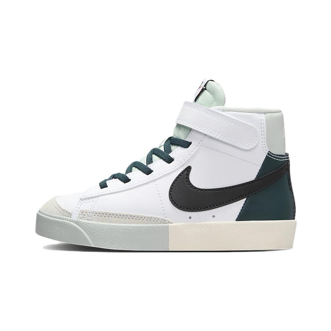 

New Nike Blazer 77 SE PS Anti Slip Wear Resistant Mid Top Kids Skateboarding Shoes White Green Kids FN6938-101 29.5