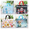 Christmas Gift Bags Large Reusable Tote Bag with Handles Non-Woven Christmas Grocery Shopping Bag for Holiday Xmas Party Supplies