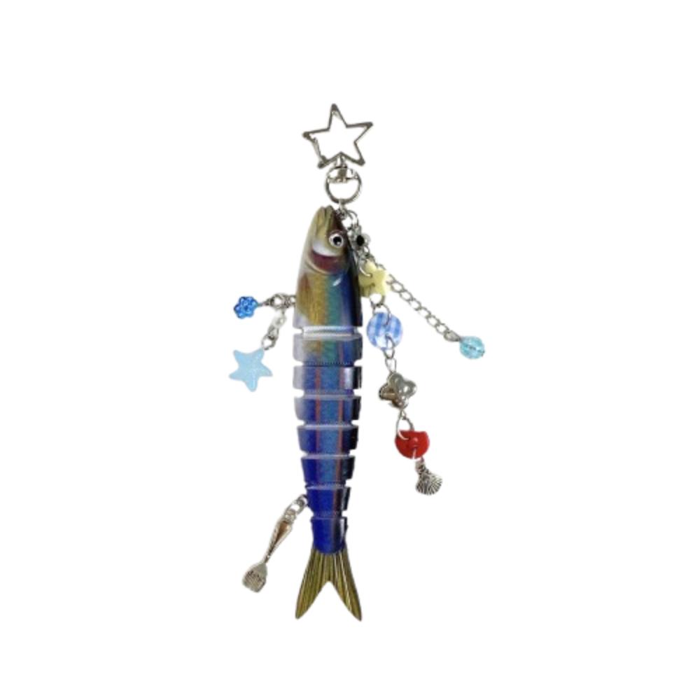 Phone Lanyard Handmade Fish Keychains High-precision Fish Bait Lanyard  Backpack