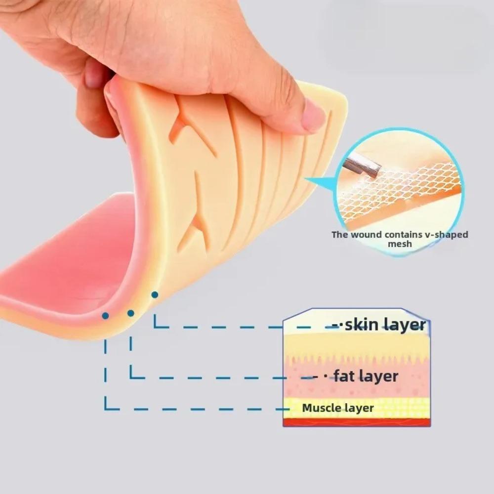 Training Kit Silicone Skin Pad Traumatic Suture Practice Simulation Suture Practice Skin Surgical Wound Practice