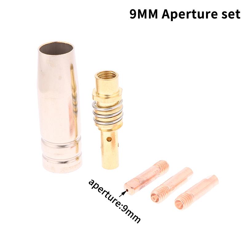 

5 шт./набор 8/9/10 мм Защитное сопло для сварочной горелки MIG/MAG, контактный наконечник, расходные материалы, держатель сварочной горелки 15Ak, инструмент для пайки