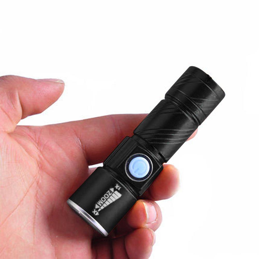 365nm UV Lamp USB Rechargeable Ultraviolet Flashlight 3 Mode Powerful Mini UV LED Torch Telescopic Zoomable UV Light Blacklight