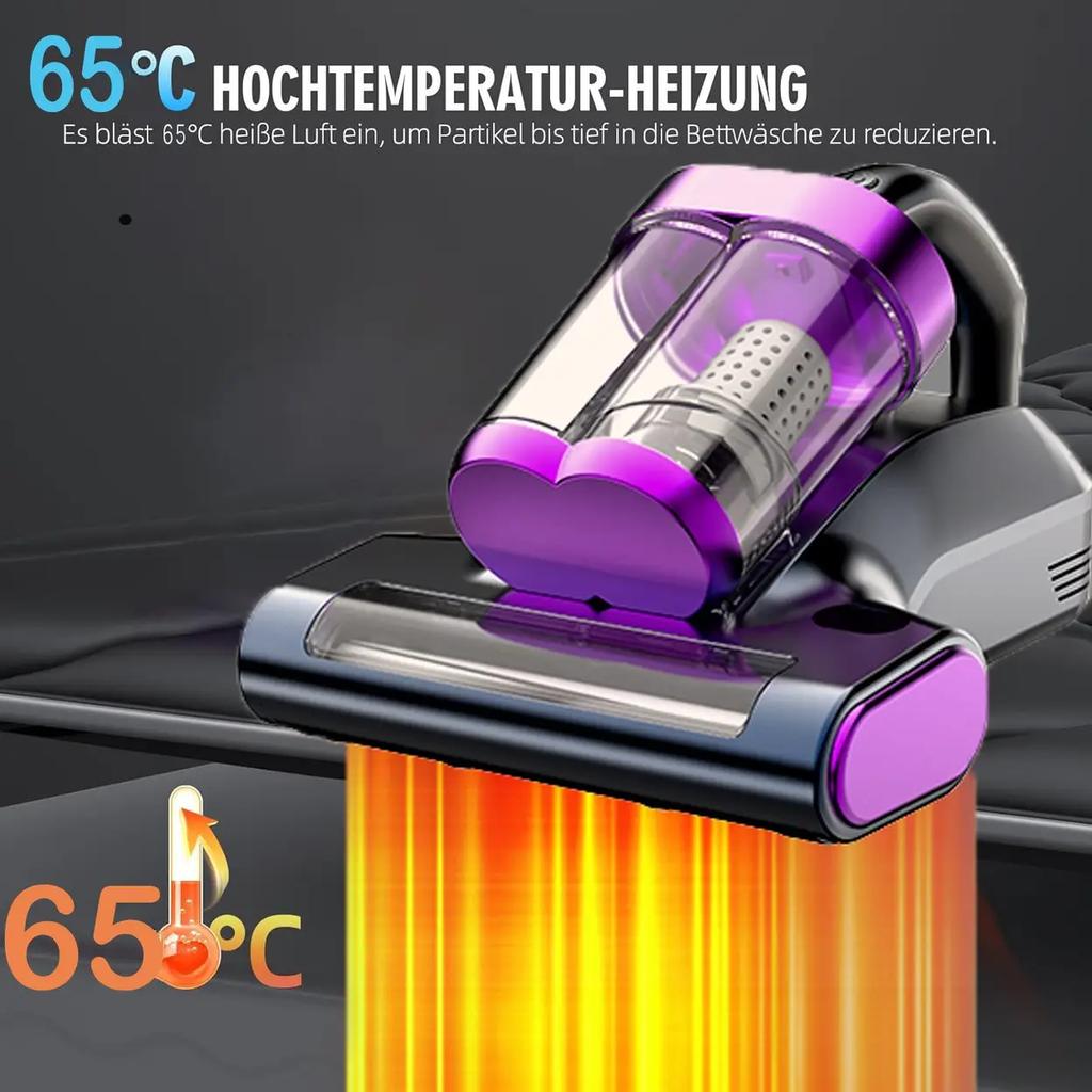 Anti-mite vacuum cleaner for 400 W mattress with UV disinfection, suction power 16 kPa