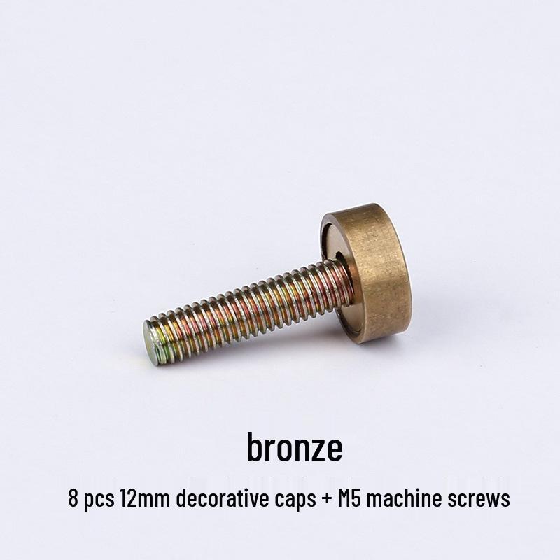 

Brass Retro Mirror Screws with Decorative Caps - Pure Copper Accessories