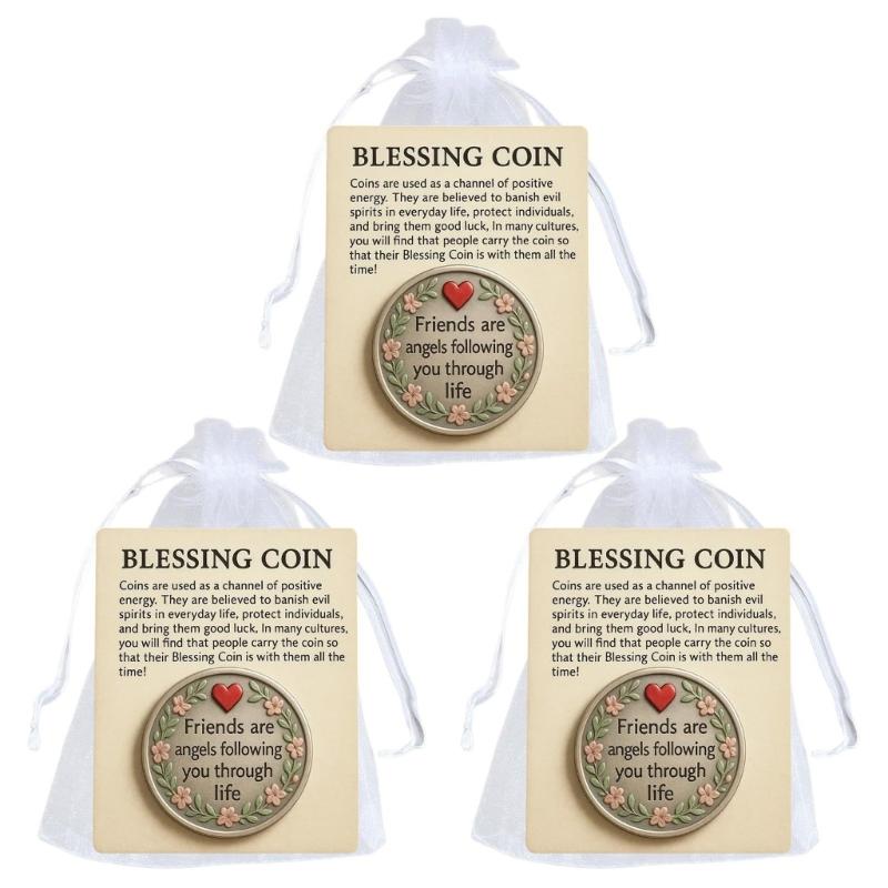 Heartfeltly Friendship Tokens With Inspirational Message Compacts Keepsakes Coin Includes Encouragement Card Meaningful Gift For Friend