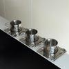 175ml Bürotassen Teetassen-Set Nordisches Design aus Metall Kaffeetassen Minimalistisches Kaffeeset